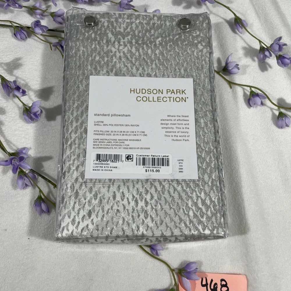 NWT Hudson Park Lustre [ 1‎ ] Standard Pillow Sham Case